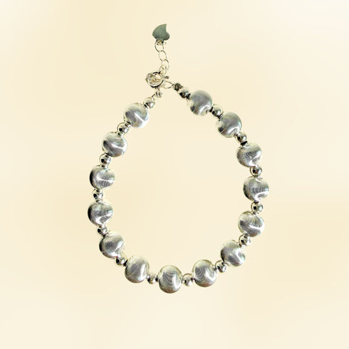 Modern Spacing Ball Bracelet - Sterling Silver